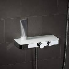 Schutte 60535 Ocean Badarmatur Mit Ablage 38 C Sicherheitssperre Weiss Amazon De Baumarkt Duscharmatur Mischbatterien Armaturen