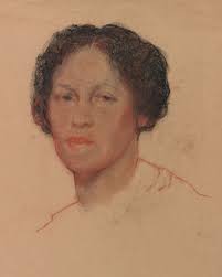 Three pastel and charcoal drawings of poet and playwright Georgia Douglas  Johnson, editor and poet Jessie Redmon Fauset, and author Zora Neale  Hurston, attributed to artist Lenwood Harvey Morris, circa 1915-1918. Call