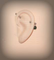 Industrial Barbell, Industrial Piercing, Jewelry, Industrial Bar Earring,  Industrial Piercing, Onyx Stone