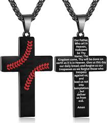 Baseball-Kreuz-Halskette