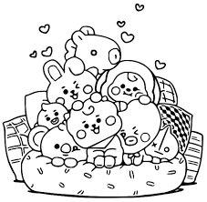 Www.cartonionline.com> coloring pages > bt21 coloring pages>. Pin On Bts