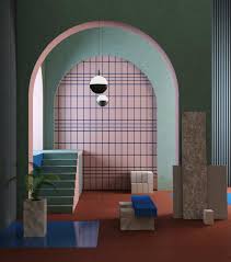Surrealistic Post Soviet Resort Yalta Foyer 3d Interior Design Interior Design Colleges Pastel Interior