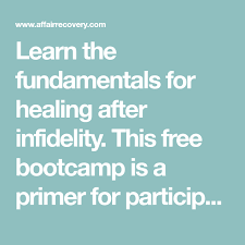 This ministry began in 2009 with the expressed purpose of providing a support and recovery group that emphasizes not only the healing power of god but also, the personal responsibility of people to do whatever it takes to live a life of purity. Learn The Fundamentals For Healing After Infidelity This Free Bootcamp Is A Primer For Participating In Our C Affair Recovery Boyfriend Cheated On Me Bootcamp