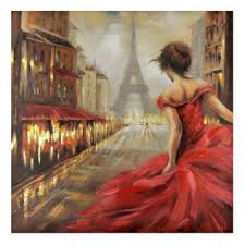 Pursuit Of Romance Canvas Art Print Canvas Art Art Eiffel Tower Painting