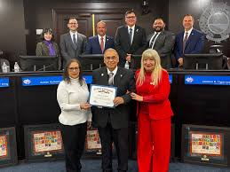 Mayor Dr. Victor D. Treviño and City Council recognized outstanding  individuals for their dedication and service to our community. -Bridge  System Maintenance Workers