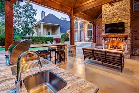 An outdoor kitchen gives an opportunity to enjoy staying outdoors not only while eating but also while cooking meals. Outdoor Kitchens Creekstone Outdoor Living