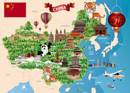 Find local businesses, view maps and get driving directions in google maps. China Cartoon Map 14637353 Framed Photos Wall Art Posters Jigsaws
