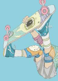 Illustration 80s Skateboarding Skate Art Skateboard Art Cute Art