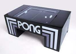Remember the nucleus arcade coffee table we told you about, that lets you play classic arcade games like mortal combat we all need a table pong. Atari Pong Coffee Table Ein Tisch Wird Zur Retro Game Station Atomlabor Blog Dein Lifestyle Blog