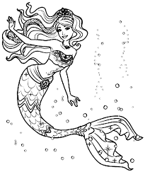 Liest deine tochter gerne märchen? Ausmalbilder Barbie Meerjungfrau Ausmalbilder Meerjungfrau Coloring And Drawing