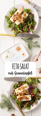 Honig Gratinierter Feta Mit Feldsalat Granatapfel Vinaigrette Rezept Rezept Feldsalat Rezept Granatapfel Feta