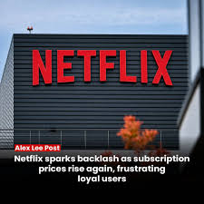 Netflix has announced another increase in its subscription fees, affecting  all its streaming tiers, including ad-supported, standard, and premium  plans. This marks the second price hike within just over a year, prompting