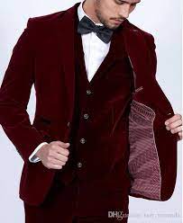 2020 Custom Made Noivo Smoking Borgonha Velvet Homens Ternos Slim Fit 3 Peca Blazer Tailor Vinho Tinto Noivo Prom Party Smoking Jacket Calcas Vest De Kerr Miranda 593 35 Dhgate Com