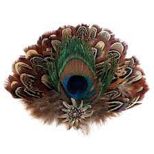 Hat Feathers Gamsbarts To Spruce Up Your German Hat Real Peacock Feathers Oktoberfesthaus Com Feather Peacock Hat Hip German Hats Brown Hats Hat Pins