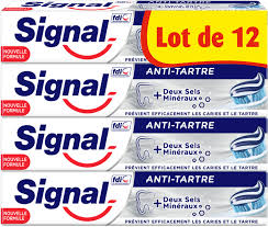 Tartre translated between french and english including synonyms, definitions, and related words. Signal Dentifrice Protection Anti Tartre 12x75ml 900 Ml