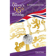 This year, queen elizabeth ii will celebrate her milestone 95th birthday on saturday, june 12, 2021 with a party fit for a queen! The Queens 95th Birthday Coat Of Arms 2021 Cupro Nickel 50p Coin Island Stamps And Coins
