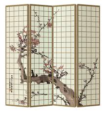 Matthew mckelway, professor of japanese art history at columbia the earliest complete extant example in japan, explains professor mckelway, is from the tōji temple in kyoto, built in 796 ad, depicting a 'chinese. Oriental Room Divider Paravent 4 Panel Japanese Sakura Cherryblossoms Tree Fine Room Dividers
