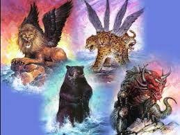 Lesson Viii Daniel S Vision Of The Four Beasts Daniel 7 Art Inspiration Bible Prophecy Beast