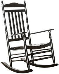 This outdoor patio rocking chair is a great feature whether you're out in the backyard or on a sundry porch. Amazon Com B Z Kd 22b Black Wood Rocking Chairs Adult Patio Carved Vintage Outdoor Indoor Garden Outdoor