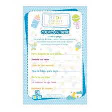 Este es quizás uno de los juegos de baby shower más populares. Juego Baby Shower Cuerpo Nino 6 Unidades Fiesta Express