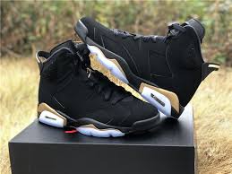 The nike lebron 18 black/metallic gold/court purple men's basketball shoe is designed to harness his abilities while helping with the stress he puts on his body. Air Jordan 6 Dmp Black Metallic Gold For Sale The Sole Line