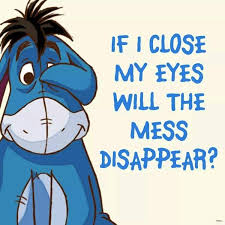 Not much of a house, just right for a not much of a donkey. I Wish This Happened When I Could Clean My Room Donkey Donkeywhispererfarm Ondonkeytime Eeyore Quotes Disney Quotes Pooh Quotes
