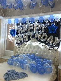 See more ideas about birthday decorations, party, birthday. Silver Happy Birthday Decoration With Blue Balloon Bouquet Birthday Halloween Party Birthday Decorations Happy Birthday Foil Balloons
