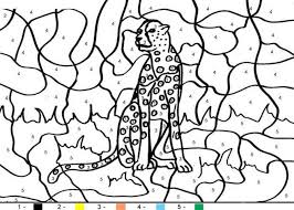 Kids Cheetah Animal Color By Number Coloring Pages Letscolorit Com Coloring Pages Super Coloring Pages Christmas Coloring Pages