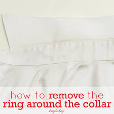 Start by marking ring around the collar as want to read How To Remove The Ring Around The Collar