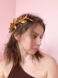 Grecian Laurel Crown, Gold Greek Goddess Crown