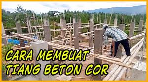 Ukuran pondasi rumah 10 x 10, besi kolom 8 sni untuk pondasi cakar ayam lebar 60 x 60 besi 8 dan 10 sni. Rumah Panggung Tiang Beton Model Rumah Minimalis 2020