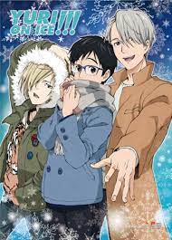 Winter Yuri On Ice Fabric Poster How Cozy This Yuri On Ice Fabric Poster Features Victor Nikiforov Yuri Katsuki And Yuri Plis Yuri On Ice Anime Yuri