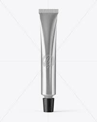 Download Metallic Cosmetic Tube Mockup In Tube Mockups On Yellow Images Object Mockups PSD Mockup Templates