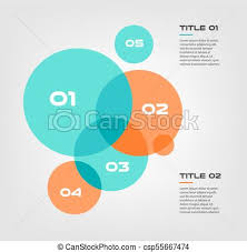Bubble Chart With Elements Venn Diagram Infographics For Three Circle Design Vector And Marketing Can Be Used For Workflow Layout Annual Report Web