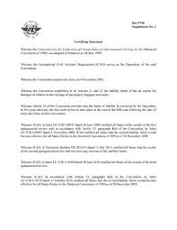 Your cover letter is your chance to show off your most professional, most intelligent, most hirable self. Convention For The Unification Of Certain Rules For International Carriage By Air Supplement No 2 To Doc 9740 Icao Store