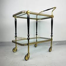 Vintage metal kitchen cart with four removable trays. Vintage Retro Serving Bar Cart And Trolley By S W Germany 1950s For Sale At Pamono