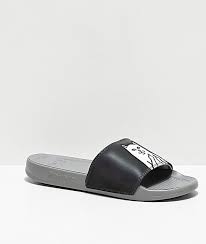 Ripndip Lord Nermal Iridescent Grey Slide Sandals