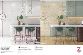 Floor Wall Mockup Kitchen Scene Sm35 Psd Mockup Free Mockups Psd Mockup Psd Mockup Psd