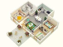 Duplex house plans with 3 bedrooms per unit. 25 More 3 Bedroom 3d Floor Plans Architecture Design