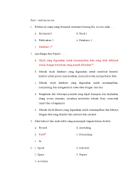 Ms acces terdiri dari berbagai arsitekstur berikut kecuali. Soal Dan Pembahasan Microsoft Acces Pdf