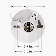 If you pull too hard on the pull chain the chain can break or come out of its socket. Ul Listed 2 Pack Porcelain Pull Chain Light Fixture Lampholder With Outlet In White