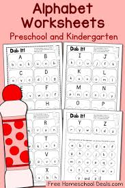 Dab It Alphabet Worksheets Upper And Lowercase Letters Fhd May 2016 Alphabet Worksheets Preschool Alphabet Preschool Homeschool Deals