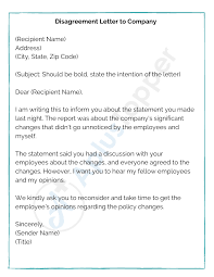 For no logical reason whatsoever, colleagues have alleged that i have diverted funds for the purchase of equipment for personal use. Sample Disagreement Letters Samples Format Tempate And How To Write Sample Disagreement Letters A Plus Topper