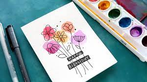 Here's how i used this technique to make a christmas card. Easy Diy Watercolor Card Budget Friendly Paints Youtube