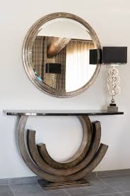 Exclusive Contemporary Vintage Silver Console Table Juliettes Interiors Home Entrance Decor Modern Console Tables Designer Console Table