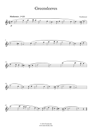 2.2.1 greensleeves to a ground. Flute Sheet Music Greensleeves World Music