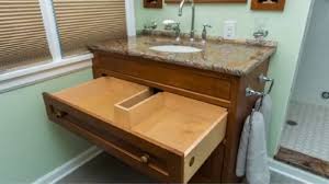 This is an off the shelf cabinet that has a bunch of wasted space above the bottom shelf. Bathroom Vanity With Drawers Under Sink Youtube