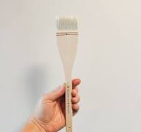 Wide Hake Paint Brush | Wool Bristles Wood Handled Art ...