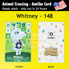 ~you will receive an authentic, official whitney amiibo! Whitney 148 Round Token Coin Or Card Animal Crossing New Horizons Amiibo Villager Card Shopee Malaysia