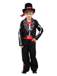 The mexican ponchos, sombreros with gold trims and red poms, and a pair of dark mustaches are going to funny mexican costumes. Day Of The Dead Boy Child Costumes R Us Fancy Dress
